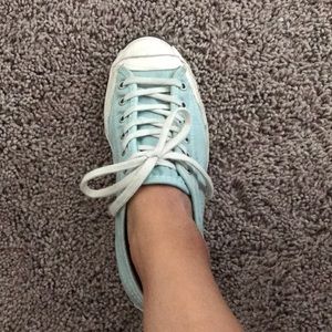 Blue/teal Converse Jack Parcell. Size 3.5 Men’s.